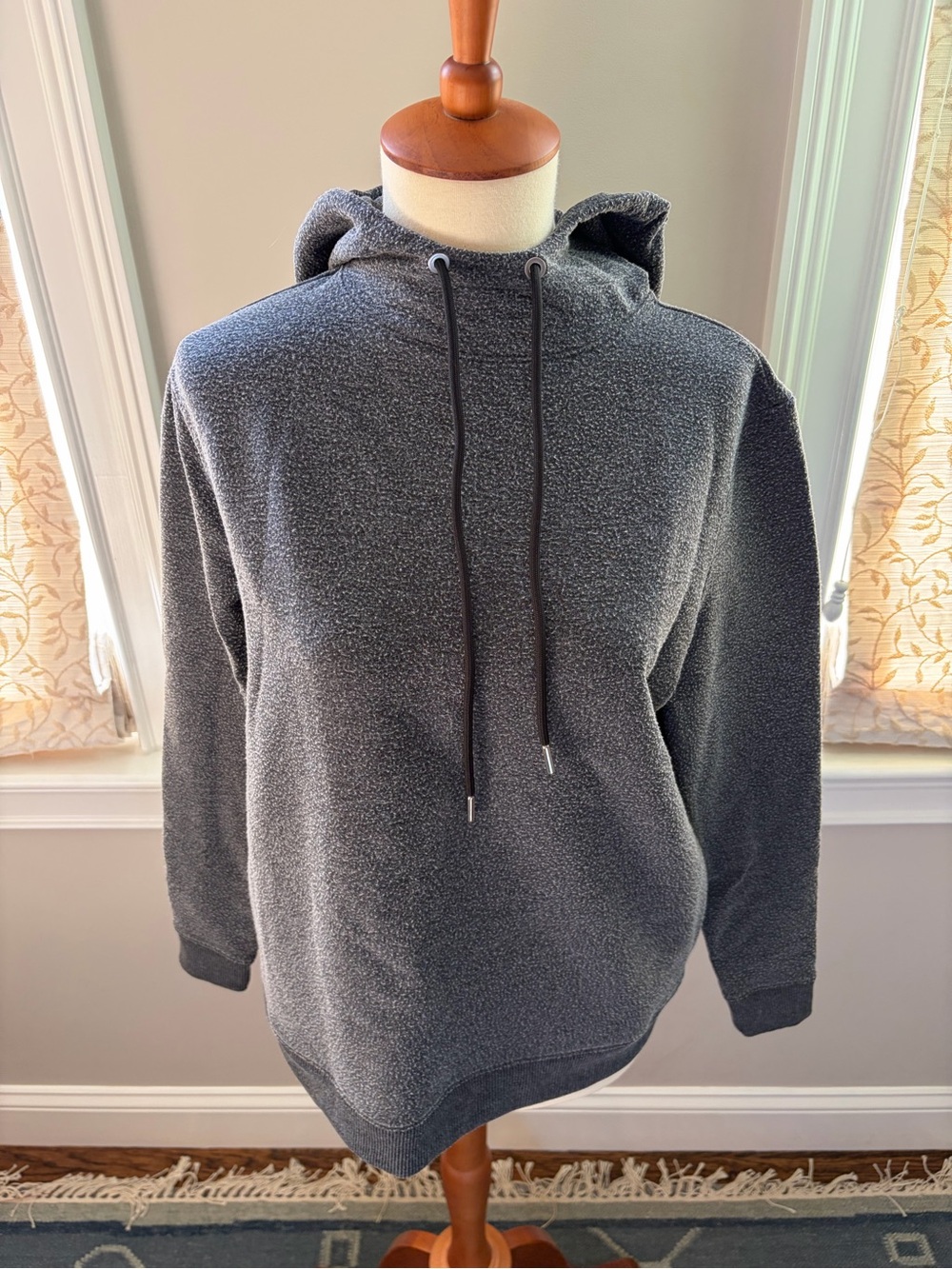 Theory Cloud Fleece Mock Neck Hoodie